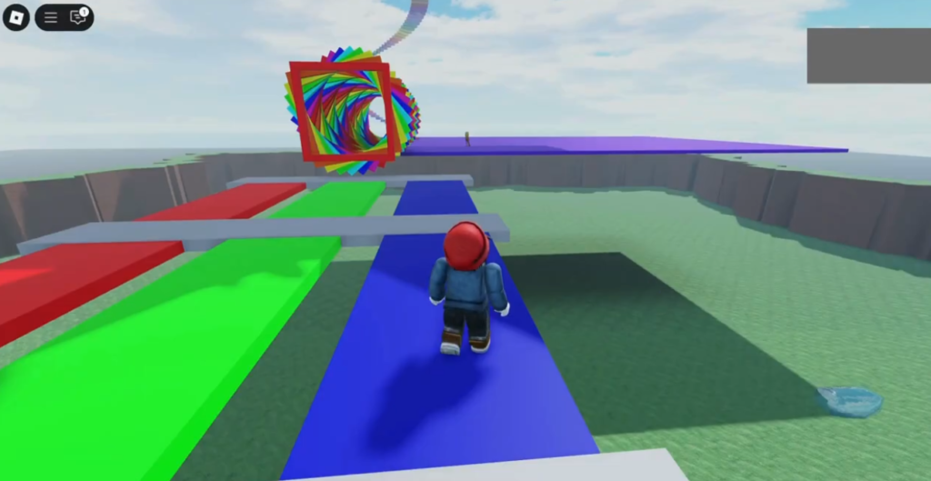 10歳の娘がデジタネのプログラミング学習で実際に作ったRobloxのゲーム画面